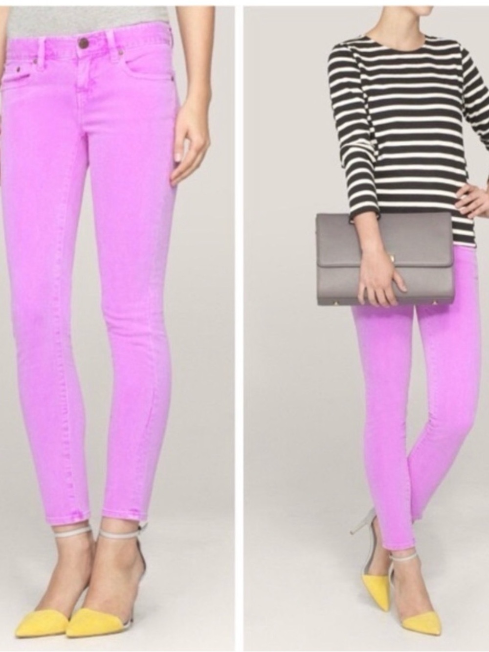 J. Crew Bright Neon Skinny Jeans